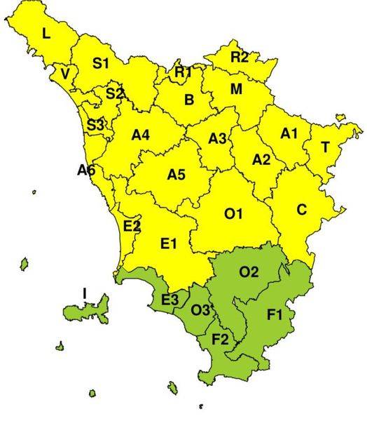 Maltempo | Allerta Gialla In Toscana Per Forti Temporali Soprattutto ...