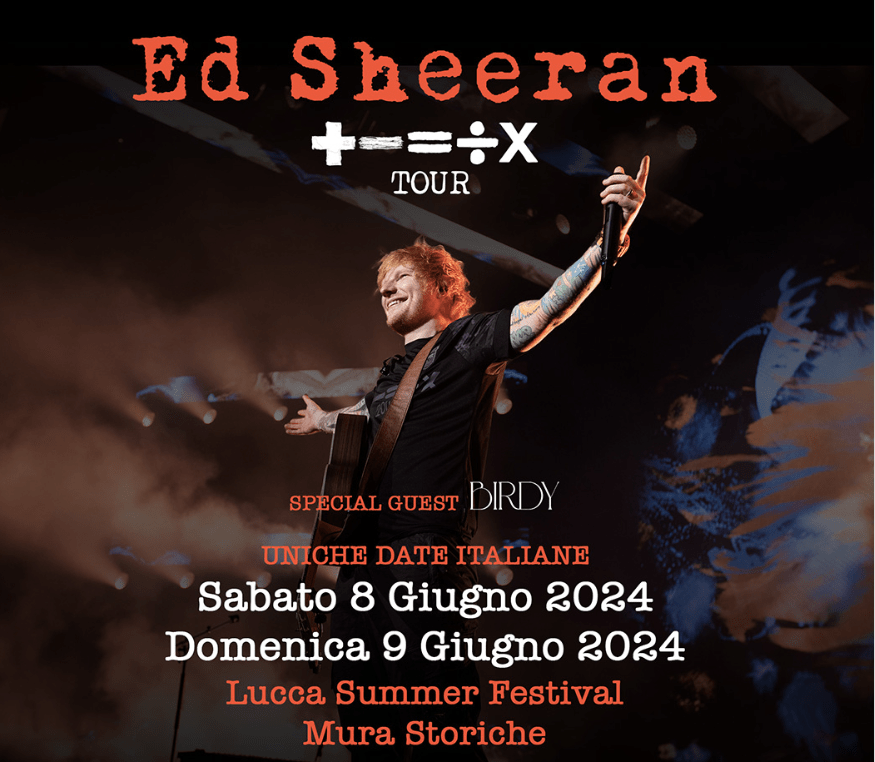 Lucca Summer Festival: 4 treni straordinari al termine dei concerti Ed Sheeran