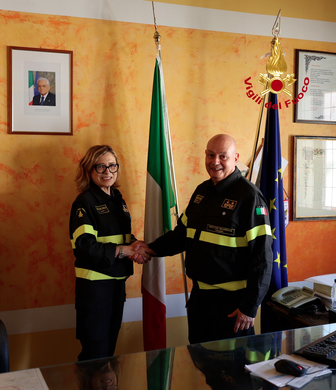 Vigili del fuoco Firenze: comandante Cesario destinata in Umbria. Al suo posto Frezza